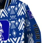 personalized duke blue devils pyramid shapes blue varsity jacket best selling.webp