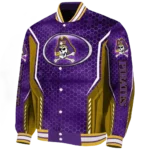 personalized east carolina pirates power plate purple varsity jacket best selling.webp