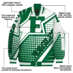 personalized eastern michigan eagles star burst green varsity jacket best selling.webp