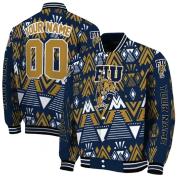 personalized fiu panthers pyramid shapes blue varsity jacket fashion forward.webp
