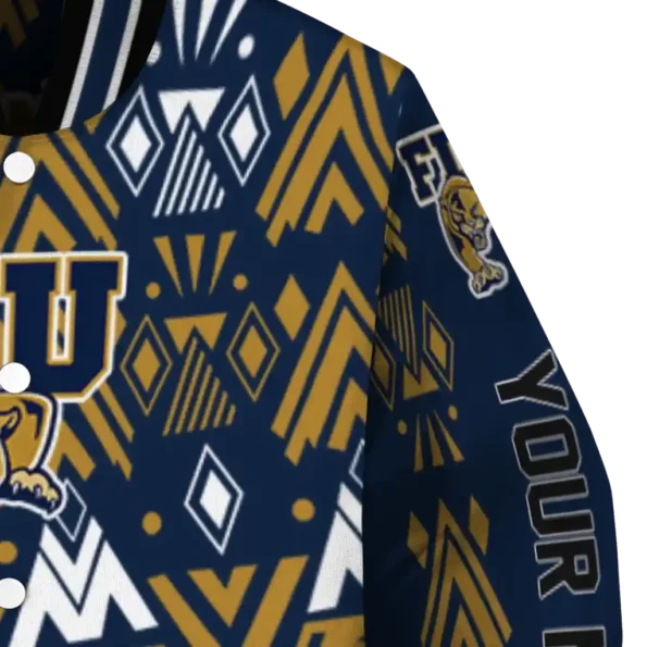 personalized fiu panthers pyramid shapes blue varsity jacket premium grade.webp