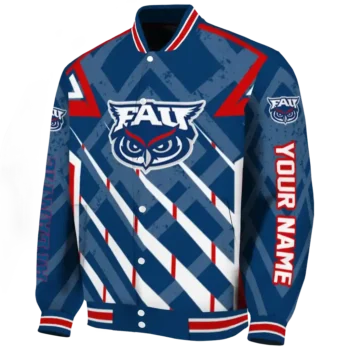 personalized florida atlantic owls chevron angles blue varsity jacket best selling.webp