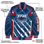 personalized florida atlantic owls chevron angles blue varsity jacket best selling.webp