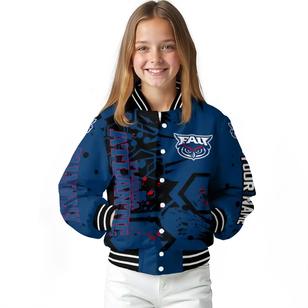 personalized florida atlantic owls hexagon cluster blue black varsity jacket top rated.webp personalized florida atlantic owls hexagon cluster blue black varsity jacket top rated.webp