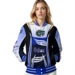 personalized florida gators mesh effect blue black varsity jacket best selling.webp