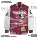 personalized florida state seminoles ferris arena garnet white varsity jacket best selling.webp