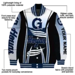 personalized georgetown hoyas mesh effect blue black varsity jacket best selling.webp