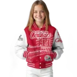 personalized houston cougars ferris arena red white varsity jacket best selling.webp