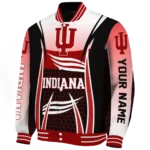 personalized indiana hoosiers mesh effect red black varsity jacket best selling.webp
