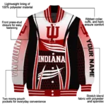personalized indiana hoosiers mesh effect red black varsity jacket best selling.webp