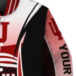 personalized indiana hoosiers mesh effect red black varsity jacket best selling.webp