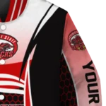 personalized jacksonville state gamecocks mesh effect red black varsity jacket best selling.webp