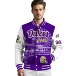 personalized james madison dukes ferris arena purple white varsity jacket best selling.webp