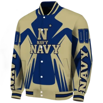 personalized navy midshipmen spider mark blue gold varsity jacket best selling.webp