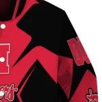 personalized nebraska cornhuskers spider mark red black varsity jacket best selling.webp