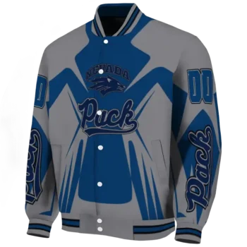 personalized nevada wolf pack spider mark blue grey varsity jacket best selling.webp