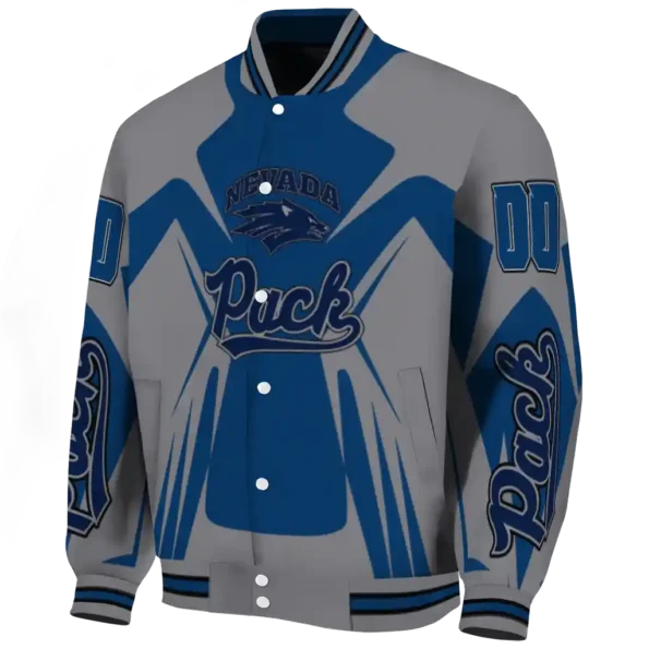 personalized nevada wolf pack spider mark blue grey varsity jacket best selling.webp
