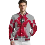 personalized new mexico lobos spider mark red grey varsity jacket best selling.webp