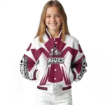 personalized new mexico state aggies spider mark crimson white varsity jacket best selling.webp