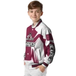 personalized new mexico state aggies spider mark crimson white varsity jacket best selling.webp