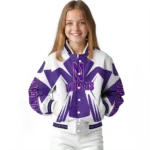 personalized northwestern wildcats spider mark purple white varsity jacket best selling.webp