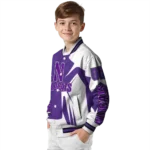 personalized northwestern wildcats spider mark purple white varsity jacket best selling.webp