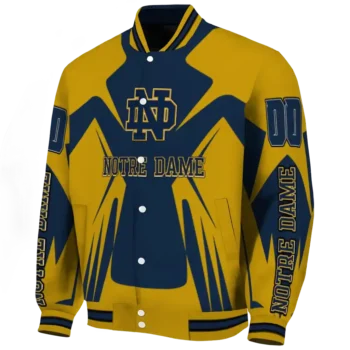 personalized notre dame fighting irish spider mark navy gold varsity jacket best selling.webp