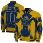 personalized notre dame fighting irish spider mark navy gold varsity jacket best selling.webp
