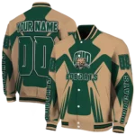 personalized ohio bobcats spider mark green tan varsity jacket best selling.webp