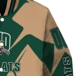 personalized ohio bobcats spider mark green tan varsity jacket best selling.webp