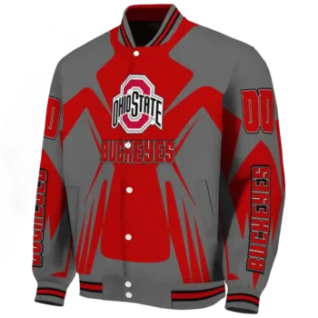 personalized ohio state buckeyes spider mark scarlet gray varsity jacket best selling.webp