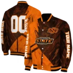 personalized oklahoma state cowboys hexagon mesh orange black varsity jacket best selling.webp