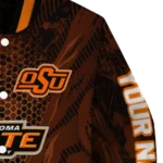 personalized oklahoma state cowboys hexagon mesh orange black varsity jacket best selling.webp