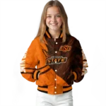 personalized oklahoma state cowboys hexagon mesh orange black varsity jacket best selling.webp