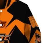 personalized oklahoma state cowboys spider mark orange black varsity jacket best selling.webp