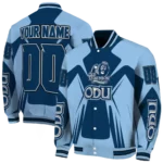 personalized old dominion monarchs spider mark blue light blue varsity jacket best selling.webp