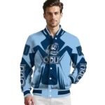 personalized old dominion monarchs spider mark blue light blue varsity jacket best selling.webp