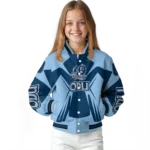 personalized old dominion monarchs spider mark blue light blue varsity jacket best selling.webp