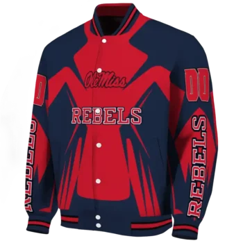 personalized ole miss rebels spider mark red blue varsity jacket best selling.webp