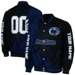 personalized penn state nittany lions hexagon mesh blue black varsity jacket best selling.webp