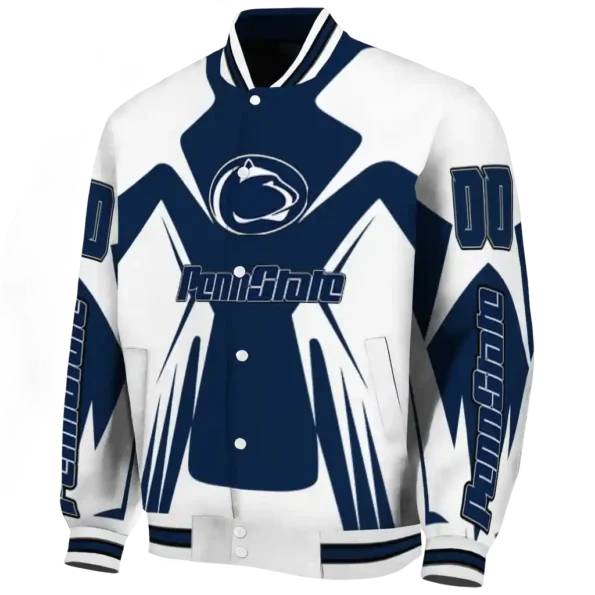 personalized penn state nittany lions spider mark blue white varsity jacket best selling.webp