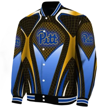 personalized pittsburgh panthers mesh chest gold black varsity jacket best selling.webp