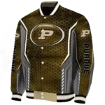 personalized purdue boilermakers power plate gold varsity jacket best selling.webp