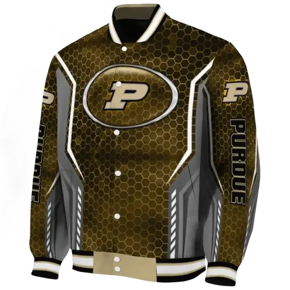personalized purdue boilermakers power plate gold varsity jacket best selling.webp
