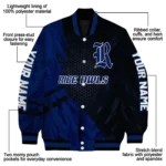 personalized rice owls hexagon mesh navy blue black varsity jacket best selling.webp