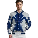personalized rice owls spider mark navy blue grey varsity jacket best selling.webp