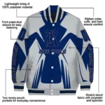 personalized rice owls spider mark navy blue grey varsity jacket best selling.webp