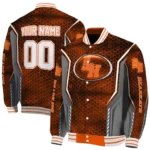 personalized sam houston bearkats power plate orange varsity jacket best selling.webp