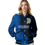 personalized san jose state spartans hexagon mesh blue black varsity jacket best selling.webp