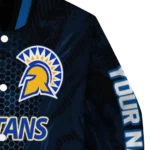 personalized san jose state spartans hexagon mesh blue black varsity jacket best selling.webp